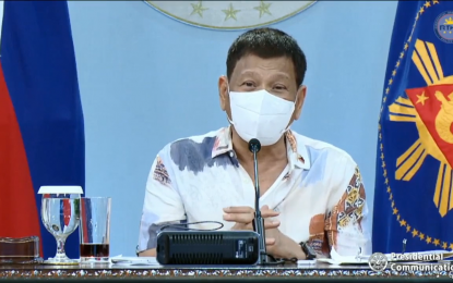 <p>President Rodrigo Duterte <em>(Screengrab from RTVM)</em></p>