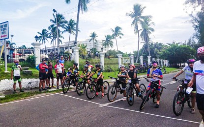 <p><strong>CYCLOTOURISM</strong>. Bikers in Tacloban City join a tournament in this May 30, 2021 photo. The Department of Tourism regional office here and biking enthusiasts have identified two routes in Leyte province for cycle tourism or cyclotourism. <em>(Photo courtesy of Tacloban Cycling Association)</em></p>