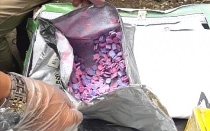 <p><strong>ECSTACY</strong>. Government anti-illegal drugs agents seized 1,783 tablets of suspected Ecstasy amounting to PHP3,031,100 in a parcel from Germany delivered to a consignee in Baguio City on Thursday (August 12, 2021). Gil Ceasario Castro, Cordillera Administrative Region director of the Philippine Drug Enforcement Agency, said authorities discovered the parcel and organized the operation in Baguio to arrest the consignee. (<em>Photo courtesy of Gil Castro</em>) </p>