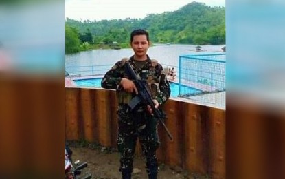 <p><strong>JUSTICE</strong>. The family of Cpl. Frederick Villasis of the 12th Infantry Battalion of the Philippine Army, who was brutally killed by communist terrorists in Lahug in Tapaz, Capiz on Aug. 11, 2021, is demanding justice. His wife Shella on Saturday (Aug. 14, 2021) said her husband died a painful death. <em>(Photo from Frederick Villasis FB page)</em></p>