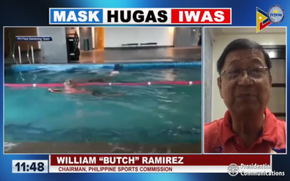 <p>Philippine Sports Commission Chairman William “Butch” Ramirez<em> (Screengrab from PCOO)</em></p>