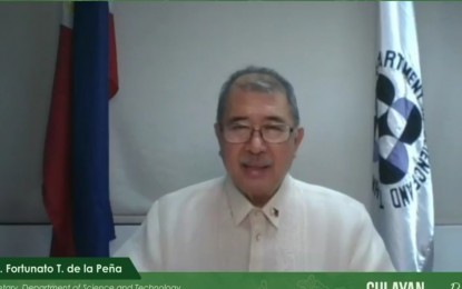 <p>DOST Secretary Fortunato de la Peña (<em>Screenshot from Philippine Council for Agriculture, Aquatic and Natural Resources Research and Development's  Facebook page)</em></p>