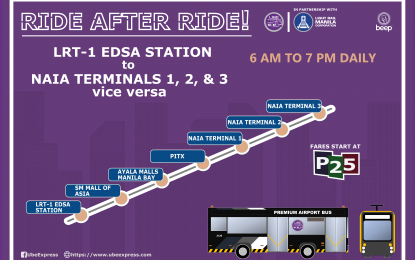 LRT-1 partners with P2P bus service for NAIA, PITX connection