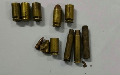 <p><strong>SPENT SHELLS</strong>. Empty shells and slugs of different calibers recovered from the house of the victim. Cirilo S. Paderna, a CAFGU member, was killed by 10 suspected New People's Army rebels inside his house in Vallehermoso, Negros Oriental on Wednesday night (Sept. 1, 2021). <em>(Photo courtesy of the Philippine Army)</em></p>