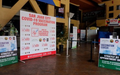 <p>Greenhills Theatre Mall, San Juan City vaccination site <em>(Photo courtesy of Greenhills Mall Facebook)</em></p>