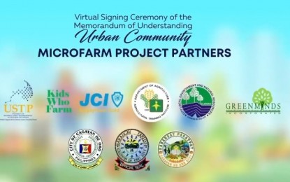 <p><strong>FOOD SECURITY</strong>. The Urban Community MicroFarm Project expands with several government and non-government partners. The initiative started with the "Gulayan sa Kabalayan", a project of the University of Science and Technology of Southern Philippines' Center for Human Development, as a Covid-19 pandemic initiative in 2020 that would encourage residents in Cagayan de Oro City to do urban farming. <em>(Screengrab)</em></p>