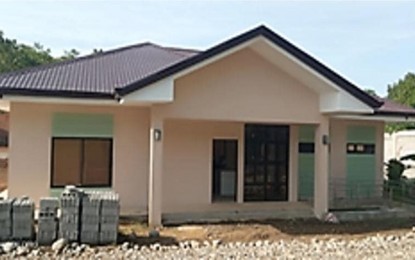 <p><strong>TEMPORARY SHELTER</strong>. The halfway house for former rebels that has been completed in Cabaruguis, Quirino. Seven others were likewise finished in other areas of Northern Luzon that will serve as temporary shelter for former rebels and their families while their enrollment to the Enhanced Comprehensive Local Integration Program is being processed. <em>(Photo courtesy of Nolcom)</em></p>