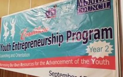 <p><strong>YOUNG ENTREPRENEURS</strong>. The Department of Trade and Industry launched on Wednesday (Sept. 15, 2021) the second Youth Entrepreneurship Program for young and potential businessmen in the Cordillera Administrative Region. DTI Secretary Ramon Lopez, in a recorded message, urged the young entrepreneurs to avail of the "7M" programs provided by the department to assist them in their business. (<em>PNA photo by Liza T. Agoot</em>) </p>