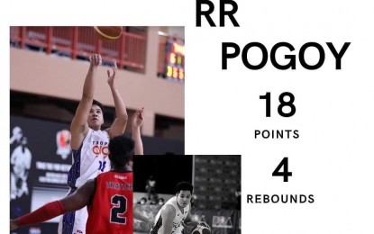 <p>TNT's RR Pogoy: 18 points, 4 rebounds<em> (Photo courtesy of TNT Tropang Giga Facebook)</em></p>