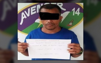 <p><strong>NEW LIFE.</strong> One of the four New People's Army members who surrendered to Barangay San Francisco Mabuhay officials in Sogod, Southern Leyte on Sept. 14, 2021. The Philippine Army lauded the village officials for encouraging members of the communist terrorist group to return to the fold of the law. <em>(Photo courtesy of Philippine Army)</em></p>