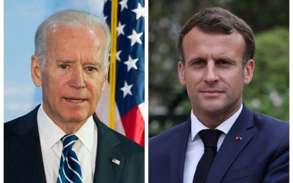 <p>US President Joe Biden and French President Emmanuel Macron<em> (Xinhua photo)</em></p>