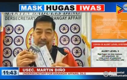 <p>Department of the Interior and Local Government Undersecretary for Barangay Affairs Martin Diño<em> (Screengrab from RTVM/PCOO)</em></p>
