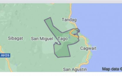 <p>San Miguel, Surigao del Sur <em>(Google map)</em></p>
