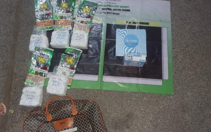 <p><strong>ILLEGAL DRUGS</strong>. Anti-drug operatives confiscate 10 kilograms of illegal drugs worth P68 million in two separate buy-bust operations Las Piñas City on Sept. 25, 2021. The government agents also arrested two drug personalities. <em>(Photo courtesy of PDEA)</em></p>