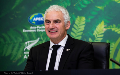 <p>New Zealand's Minister for Small Business Stuart Nash chairs the 27th APEC Small and Medium Enterprises Ministerial Meeting on Saturday (Oct. 9, 2021). <em>(ANTARA/HO-APEC Secretariat)</em></p>