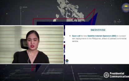 <p>Agnes Bonafe, Philippine Space Agency (PhilSA) Space Business Development Division chief (<em>Screenshot from PCOO Global Media Affair's Facebook page</em>) </p>