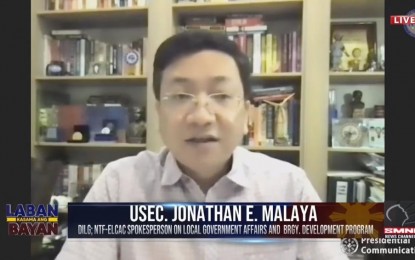 <p>Department of the Interior and Local Government Undersecretary Jonathan Malaya <em>(Screengrab from NTF-ELCAC Facebook)</em></p>