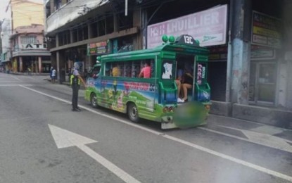 <p><strong>NO TO FARE HIKE.</strong> Undated photo shows a public utility jeepney plying the Talamban-Colon route in Cebu City. Gregory Perez, Piston-Cebu chapter coordinator on Wednesday (Oct. 13, 2021) says they will not call for an increase in jeepney fare at this time that passengers are reeling from the effect of the Covid-19 pandemic.<em> (Photo courtesy of Cebu City PIO)</em></p>