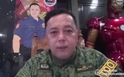 <p>PNP director for operations, Maj. Gen. Rhodel Sermonia <em>(Screengrab from NTF ELCAC virtual presser)</em></p>