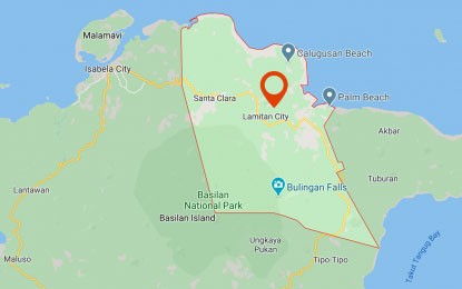 <p>Google map of Lamitan City, Basilan</p>