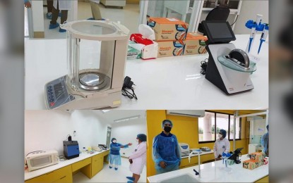 <p><strong>BIOSAFETY LAB.</strong> Photos show what is inside the new biosafety level 2 laboratory inside the DOST compound in Bicutan, Taguig City. The laboratory will enable researchers to work on different virology projects, design a non-infective pseudovirus using molecular tools, among others. (<em>Photos courtesy of DOST Undersecretary Rowena Guevara</em>) </p>