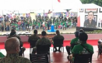 <p><strong>MALASAKIT LIVELIHOOD HUB.</strong> Officials of the NCRPO and other key government officials lead the inauguration of the 'Malasakit Livelihood Training Center' in Camp Bagong Diwa, Taguig City on Wednesday (Oct. 20, 2021). The Malasakit Center will provide much-needed job and livelihood training to beneficiaries to help them sustain their families' needs amid the pandemic. <em>(Photo courtesy of NCRPO)</em></p>