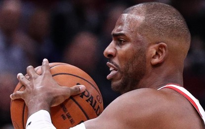 <p>Chris Paul of Houston Rockets in action during the NBA game between Chicago Bulls and Houston Rockets on January 9, 2018 in Chicago, United States. <em>(Bilgin S. Şaşmaz - Anadolu Agency)</em></p>