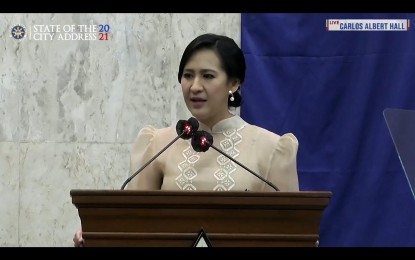 <p>Quezon City Mayor Joy Belmonte <em>(Screengrab)</em></p>