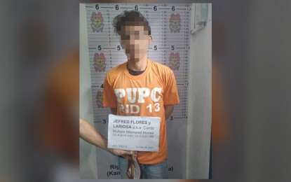 <p><strong>NABBED.</strong> Photo shows Jefred L. Flores, alias Cardo, 26, a New People’s Army member who was arrested by Police Regional Office 13 operatives on 1842 Escuela St., Barangay Guadalupe Nuevo, Makati City on Thursday (Oct. 28). He was involved in the ambush of the convoy of then Agusan del Norte Gov. Maria Angelica Amante-Matba in Nasipit town on March 27, 2015. <em>(Photo courtesy of PRO-13 Information Office)</em></p>