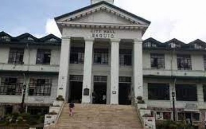 <p>Facade of the Baguio City hall (<em>PNA file photo)</em></p>