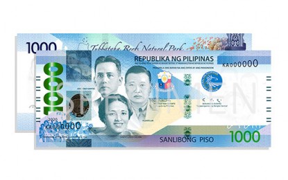 <p><strong>BANKNOTE</strong>. The PHP1,000 bill. The Bangko Sentral ng Pilipinas (BSP) will pilot-test starting in the first half of 2022 the use of PHP1,000 polymer notes, a move opposed by the Philippine Fiber Industry Development Authority. <em>(BSP image)</em></p>