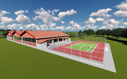 <p><strong>PROPOSED SPORTS FACILITIES.</strong> The layout design of the P23.76-million sports facilities that will soon rise in San Luis, Aurora province. The projects to be implemented by DPWH-Aurora District Engineering Office are expected to be completed in June 2022. <em>(Photo courtesy of DPWH-Region 3)</em></p>