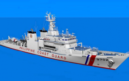 <p>An artist's depiction of the Philippine Coast Guard's (PCG) 97-meter multi-role response vessel (MRRV) modeled after the Japan Coast Guard Kunigami-class vessels. <em>(Photo courtesy of PCG)</em></p>