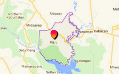 <p>Map of Pikit municipality, North Cotabato.</p>