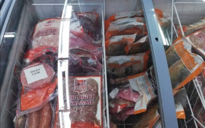 <p><strong>PROCESSED PORK</strong>. Hog raisers in Negros Oriental have reassured the public of a steady supply of pork meat and its by-products (shown in this undated photo) even as demand rises due to the Christmas season. The province currently ships out 25,000 to 35,000 heads of pig to other parts of the country. <em>(File photo courtesy of BAI-Negros Oriental)</em></p>