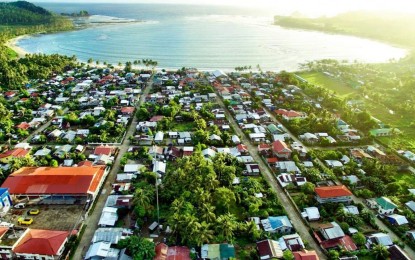 <p><strong>ZOD ACHIEVED</strong>. The aerial shot of Mapanas, Northern Samar. The town has achieved zero open defecation status, the first in the province. <em>(Photo from Mapanas, Northern Samar FB page)</em></p>