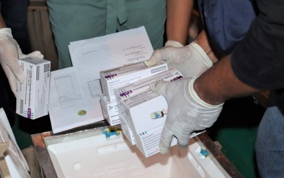 <p><strong>UNUSED</strong>. An undated photo of AstraZeneca vaccines being stored in the cold room facility of the Negros Occidental Provincial Health Office in Bacolod City. On Thursday (Dec. 2. 2021), the provincial government confirmed that they still have 1,492 vials or 14,920 doses of AstraZeneca vaccines that expired on Nov. 30. <em>(File photo courtesy of PIO Negros Occidental)</em></p>