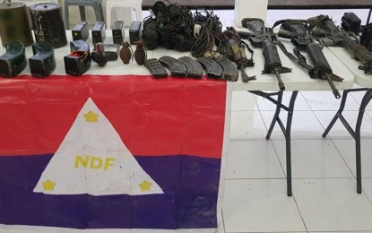 <p><strong>RECOVERIES</strong>. The recoveries from the hideout of the Communist Party of the Philippines-New People’s Army in Barangay Alimodias, Miagao, Iloilo that was raided by government troops on Dec. 1, 2021. The death count in the operations has already increased from eight to nine as of Friday (December 3), according to Major General Benedict Arevalo, commanding officer of the 3rd Infantry Division (3ID). <em>(Photo courtesy of the Western Visayas Regional Task Force to End Local Communist Armed Conflict Legal Cooperation Cluster)</em></p>