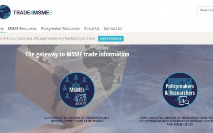 <p>Trade4MSMEs website <em>(Photo courtesy of Ukraine WTO Facebook)</em></p>