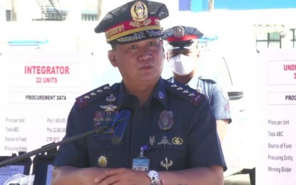 <p>PNP chief, Gen. Dionardo Carlos <em>(Screengrab from PNP Facebook live video)</em></p>