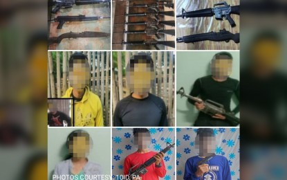 <p><strong>SURRENDER.</strong> Six more NPA rebels surrender to Eastern Mindanao Command troops on separate occasions in Davao del Norte and Bukidnon between Dec. 10 and 13, 2021. Eastmincom commander, Lt. Gen. Greg Almerol, said Wednesday (Dec. 15, 2021) the rebels turned over various firearms while other ammunition was recovered by the troops. <em>(Photo courtesy of Eastmincom)</em></p>
