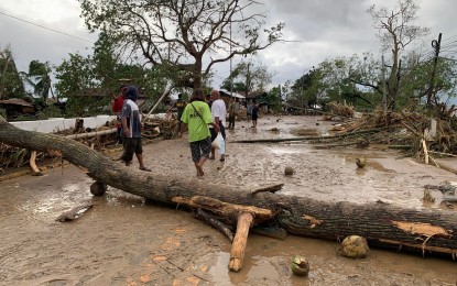 <p><strong>'ODETTE' AFTERMATH.</strong> At least 51 people were reported dead after the onslaught of Typhoon Odette in Negros Oriental on Dec. 16, 2021. The Negros Oriental Provincial Police Office reported on Monday (Dec. 20, 2021) that clearing operations are ongoing in areas badly hit by the typhoon although major roads are now passable. <em>(Photo courtesy of Fr. Conrad Legarde)</em></p>