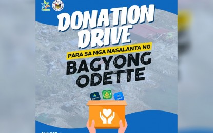 <p><strong>DONATION DRIVE</strong>. Bataan’s provincial government launched on Thursday (Dec. 23, 2021) a donation drive for the victims of Typhoon Odette. Cash donations can be sent to the provincial government through the Land Bank of the Philippines, GCash, or PayMaya accounts while those in kind can be brought to The Bunker, the seat of the provincial government, in Balanga City. <em>(Infographic by the provincial government of Bataan)</em></p>