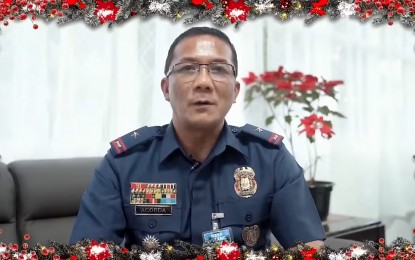 <p><strong>PEACEFUL HOLIDAYS.</strong> Brig. Gen. Benjamin Acorda Jr, director of the Police Regional Office in Northern Mindanao (PRO-10), extends his Yuletide greetings and wished the people of the region a peaceful celebration of the holidays on Friday (Dec. 24, 2021) in Cagayan de Oro City. The police official assured of the police’s utmost dedication to perform their duty in protecting communities during the period of celebration.<em> (Screengrab via Acorda's FB page)</em></p>