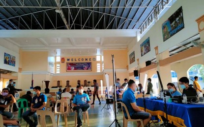 <p><strong>REGISTRATION.</strong> The Philippine Statistics Authority (PSA) in Iloilo conducts the Step 2 mobile registration at Camp Martin Delgado, Fort San Pedro, Iloilo City in this undated photo. The PSA has surpassed its target registration for 2021, an official said Thursday (Jan. 6, 2022). <em>(File photo courtesy of Nelida Amolar)</em></p>