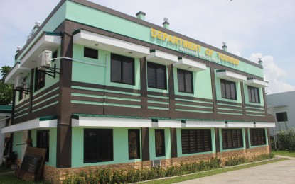 <p><strong>DOT-8</strong>. The Department of Tourism 8 (Eastern Visayas) office in Tacloban City. The department on Tuesday (April 18, 2023) urged visitors to check with its accredited tourism service providers for a safer and better service. <em>(PNA file photo)</em></p>
