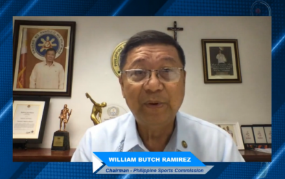 <p>Philippine Sports Commission chairman William “Butch” Ramirez <em>(Screengrab from PSA Forum)</em></p>