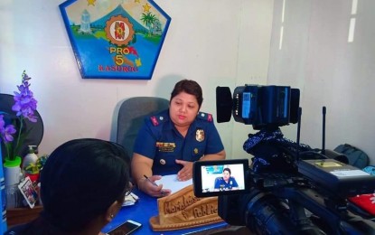 <p>Maj. Malu Calubaquib, Police Region Office-5 spokesperson <em>(File photo)</em></p>