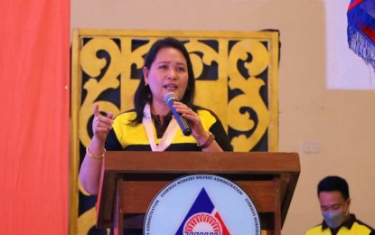 <p><strong>TWIN SCHOLARSHIPS.</strong> Overseas Workers Welfare Administration – Soccsksargen (OWWA-12) Director Marilou Sumalinog announces Friday (Jan. 14, 2022) the availability of two OWWA scholarship programs for OFW dependents. She said the scholarship programs will help financially the OWWA members amid the coronavirus disease 2019 pandemic. <em>(File photo courtesy of OWWA-12)</em></p>