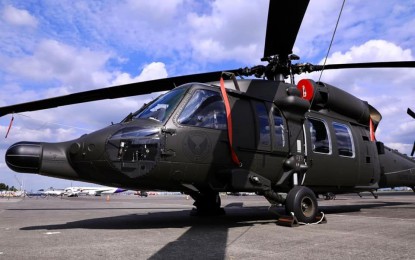 <p>S-70i Black Hawk helicopter <em>(Photo courtesy of Sec. Delfin Lorenzana Facebook)</em></p>